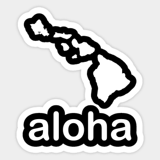 aloha Hawaii Hawaiian Islands Sticker